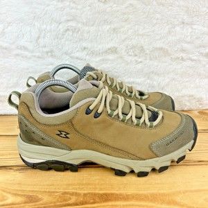 Garmont Womens Size 8 Vibram Rugged Hiking Trail Leather Tan Shoes EUC